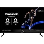 Panasonic TX-42MZ700B, 42 Inch 4K Ultra HD OLED Smart 2023 TV, High Dynamic Range (HDR), Dolby Atmos and Dolby Vision, Android TV, Google Assistant, Chromecast, 2 Feet Pedestal, Remote Control, Black