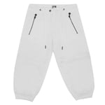 Nike Womens Cropped Pants Capri Joggers White 213236 100 Cotton - Size UK 7