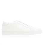 Armani Mens Leather Trainers in White Leather (archived) - Size UK 5