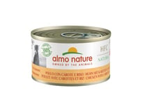 Almo Nature HFC Natural - Nourriture humide pour chiens avec Poulet avec Carottes et Pommes de Terre à l'origine propres à la consommation humaine et désormais utilisée pour la préparation des aliments pour chiens.