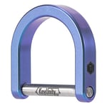 KeyUnity KA17 Clé à anneau en titane en D Manille, Porte-clés en forme de U Vis dans le fermoir en fer à cheval pour Fob de voiture, Accessoires de porte-clés (Bleu, L)