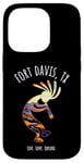 Coque pour iPhone 14 Pro Fort Davis Texas USA Motif Kokopelli dansant