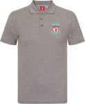 Liverpool FC Mens Polo Shirt Crest Official Football Gift