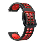 För Garmin Forerunner 645 Music 20 mm Watch i blandad färg Black Red