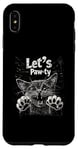 iPhone XS Max Let’s Paw-ty Cat Graphic Fun Party Cat Design for Pet Lovers Case