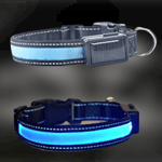 LED Hundhalsband med Solcellsladdning -  Large (25-40 kg) (Storlek: Large (25-40 kg))