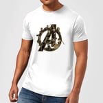 Marvel Avengers Infinity War Avengers Logo T-Shirt - White - 5XL