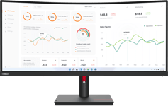 Lenovo Thinkvision T34w-30 Curved 34" 3440 X 1440pixels Va 21:9 60hz