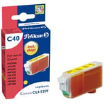 PELIKAN C40 - gul - kompatibel - blekkpatron (alternativ for: Canon CLI-521Y)