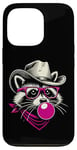 iPhone 13 Pro Raccoon in Pink Glasses Bubble Men Women Kids Funny Raccoon Case