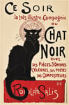 CABARET CHAT NOIR RODOLPHE SALIS Ralp-POSTER HQ 50x75cm d'une AFFICHE VINTAGE