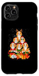 iPhone 11 Pro Cavalier King Charles Spaniel Merry Christmas Tree Lights Case