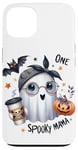 Coque pour iPhone 13 Spooky Mama Ghost Halloween Boo Automne Halloween Fantôme