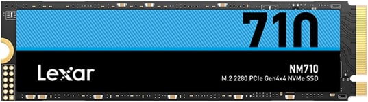 Nm710 Ssd 1To,M.2 2280 Pcie Gen4X4 Nvme Ssd Interne,Jusqu'À 5000 Mo/S En Lecture,4500 Mo/S En Écriture,Disque Dur Ssd Pour Pc,Ordinateur Portable Et Joueurs (Lnm710X001T-Rnnng)