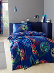 Catherine Lansfield Bright Football Reversible Duvet Cover Set