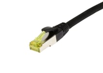 SYNERGY Patchkabel RJ45  CAT6A 500Mhz 10m  schwarz  S-STP(S/FTP)  TPE/LSZH(Ultraflex)  AWG26  mit CAT7 Rohkabel  Synergy 21