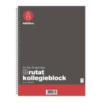 Kollegieblock AllOffice Rutat 70 Blad A4 70g