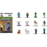 Jada Toys Minecraft 253261002 Figurines Nano Multicolore, 1 Unité, Model assorti