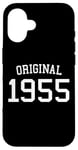 Coque pour iPhone 16 Original 1955, 70 ans pour homme femme 70e anniversaire