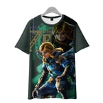 The Legend of Zelda Tears of the Kingdom T-shirt för män Toppar Mode kortärmad unisex crewneck lös t-shirt för barn style2 140(kids)