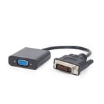 Gembird A-DVID-VGAF-01 câble vidéo et adaptateur 0,2 m DVI-D VGA (D-Sub) Noir - Neuf