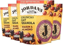 Jordans Granola Raisin & Almond | Breakfast Cereal | High Fibre | 4 PACKS of 75