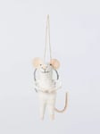 John Lewis Angel Mouse Felt Tree Decoration