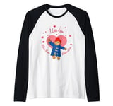 Paddington Bear Love Marmelade Big Heart Manche Raglan