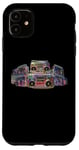 Coque pour iPhone 11 Radio Hiphop Boom Box années 80 et 90 pour amateurs de rap pour hommes, femmes, enfants