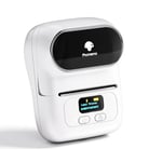 Phomemo M110 Imprimante d'étiquettes - Imprimante d'étiquettes Bluetooth Portable Machine d'étiquetage Thermique, Mini Petite imprimante sans Fil, Blanc