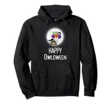 Happy Owloween the Spooky Vibes Tee Pullover Hoodie