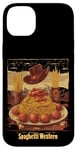 iPhone 14 Plus Western Spaghetti Meatballs Cowboy Fun Pasta Adventure Art Case