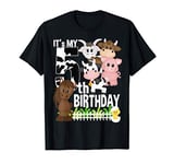 It's My 5th Birthday Party Farm Animals Barnyard Theme Bday T-Shirt