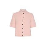 Alphagz Ss Short Cardigan, Rose Grey Melange