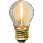 LED-lampe E27 G45 blødt lys 0,8W 2100K 70 lumen