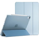 ProCase Coque pour iPad Air 11 Pouces (M2) 2024, Air 5ème 2022, iPad Air 4ème 2020 10.9 Pouces, Étui de Protection Anti-Chute, Rabat Magnétique Stable -Bleu Ciel