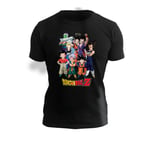 ABYSTYLE - Dragon Ball Z T-Shirt Goku Group XXL Black (US IMPORT)