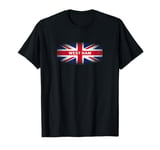 WEST HAM London UK Union Jack Flag Fadeaway Design T-Shirt