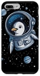 iPhone 7 Plus/8 Plus Cute Penguin Astronaut in Space Adventure Apparel Case