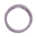 Vaessen Creative Fil Aluminium Hammer - Violet - 5 m x 2 mm - Souple - Soft Lilac - pour Loisirs Créatifs, Perlage et Bijoux