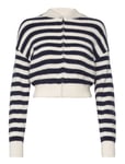 Mango Zipped Knit Cardigan Marinblå