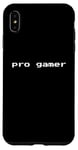 Coque pour iPhone XS Max Pro Gamer - Amusant et minimaliste pixel amateur de jeux vidéo