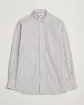 Filippa K Striped Cotton Poplin Shirt Coffee/White