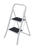 MSV Escabeau marchepied 2 Niveaux Pliant & antidérapant en Acier Max 150kg (46x55x82cm)