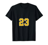 Number #23 Golden Yellow Sport Number 23 T-Shirt