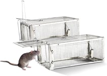 Piège De Capture,2pcs Cage Piège À Rats Pour Attraper Les Souris Et Autres Rongeurs De Taille Similaire.[W225]