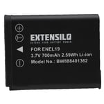 Batterie pour Nikon Coolpix S3200 S3100 S33 S32 S2800 S2750 S2900 700mAh 3,7V