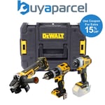 Dewalt DCK384 18v XR Brushless DCD796 Drill DCF887 DCG405 Grinder Bare + TSTAKs