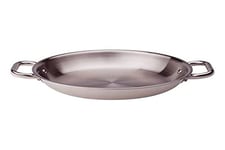 Pentole Agnelli ALIX110ALIN20 Casserole avec 2 Poignées en Acier, Aluminium-Acier Trilaminé pour Induction, Acier Inoxydable, 20 cm