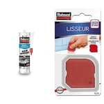 Rubson Mastic Bain & Cuisine Couleur Noir Intense, Joint silicone multi-matériaux renforcé en antifongiques, 280 ml & Lisseur, outil pour lisser tous les types de joints